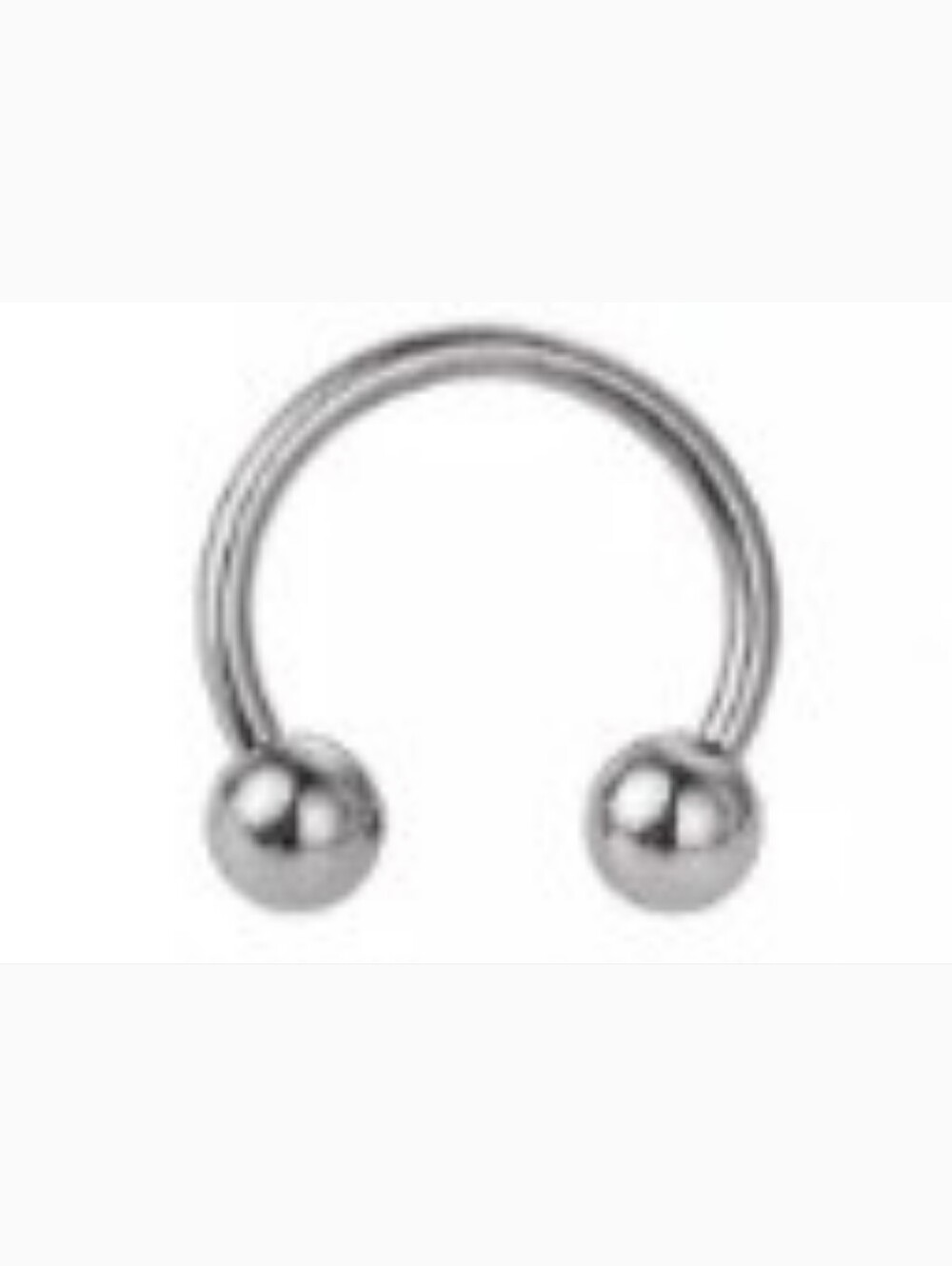 Silver Horseshoe Septum Jewellry